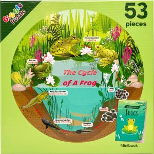 elm mart Giggle Puzzle - Tranh xếp hình The cycle of life 53 mảnh, 25cm