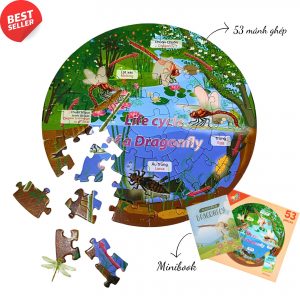 elm mart Giggle Puzzle - Tranh xếp hình The cycle of life 53 mảnh, 25cm