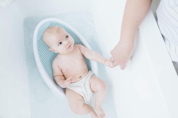 elm mart Angelcare Baby Bath Support (Aqua) | Ideal for Babies Less Than 6 Months Old