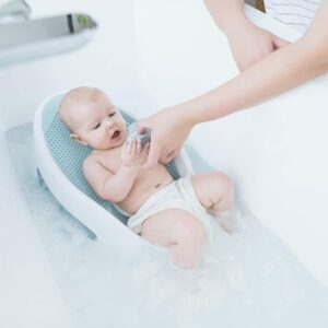 elm mart Angelcare Baby Bath Support (Aqua) | Ideal for Babies Less Than 6 Months Old