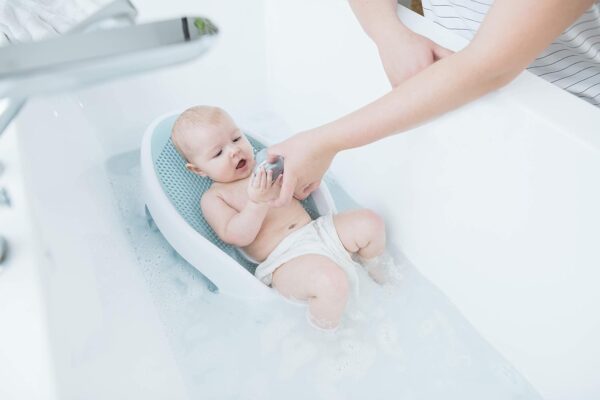 elm mart Angelcare Baby Bath Support (Aqua) | Ideal for Babies Less Than 6 Months Old