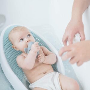 elm mart Angelcare Baby Bath Support (Aqua) | Ideal for Babies Less Than 6 Months Old