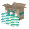 elm mart Pampers Sensitive Baby Wipes, Water Based, Hypoallergenic and Unscented, 8 Flip-Top Packs, 4 Refill Packs