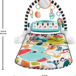 elmmart Fisher-Price Baby Gift Set Glow and Grow Kick & Play Piano Gym Baby Playmat