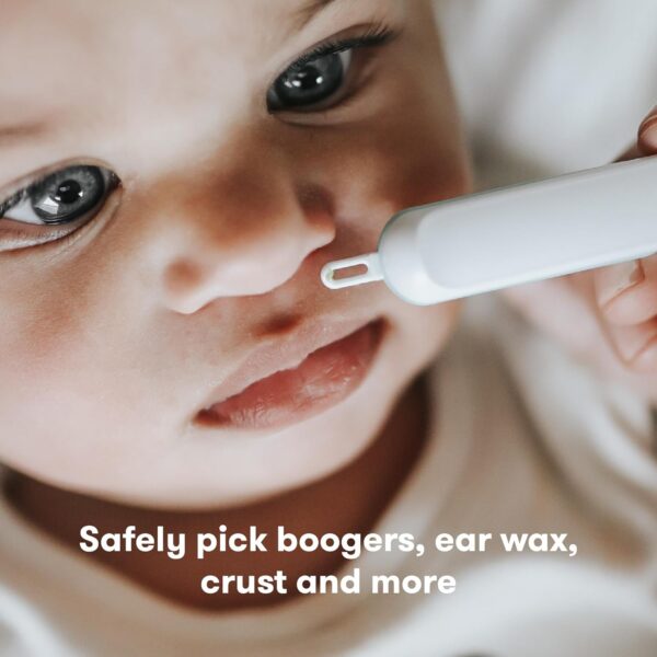 elm mart Frida Baby 3-in-1 Nose, Nail + Ear Picker by Frida Baby the Makers of NoseFrida the SnotSucker, Safely Clean Baby's Boogers, Ear Wax & More