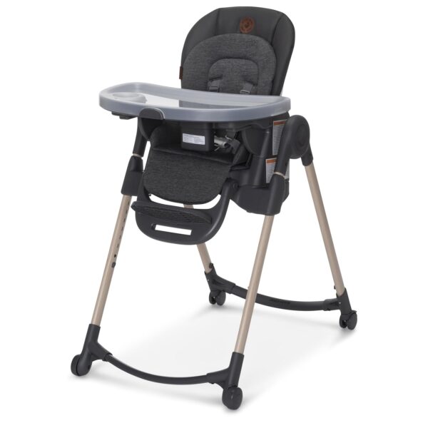 elm mart Maxi-Cosi Minla 6-in-1 High Chair Classic Slate: Portable and Foldable Baby High Chair, 6-in-1 Highchair for Babies and Toddlers