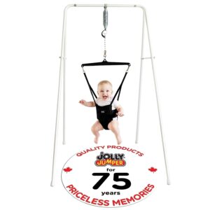 Elm Mart Jolly Jumper CLASSIC (Black) with Stand - The Original Baby Exerciser and Your Alternative to Activity Centers and Baby Bouncers