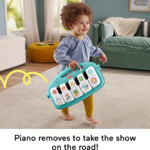 elmmart Fisher-Price Baby Gift Set Glow and Grow Kick & Play Piano Gym Baby Playmat