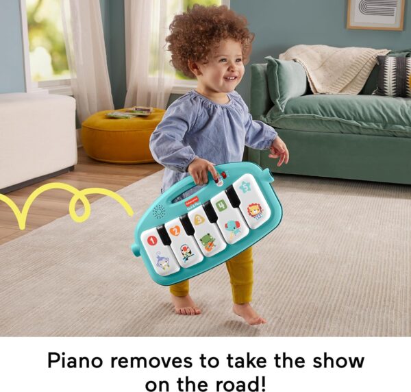 elmmart Fisher-Price Baby Gift Set Glow and Grow Kick & Play Piano Gym Baby Playmat